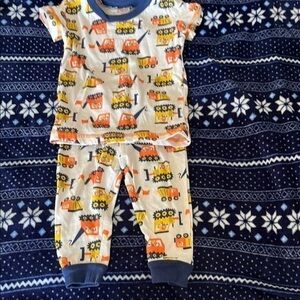 Kids Construction Pajamas Set NWOT
